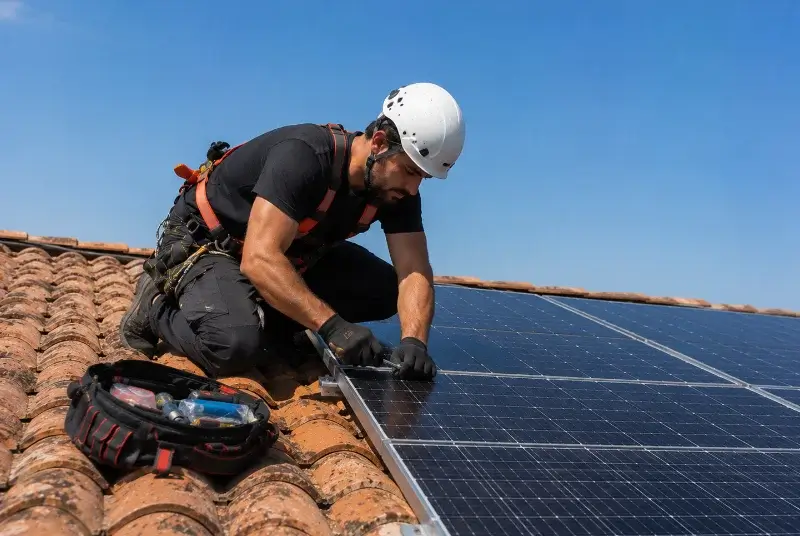 Maintenance et monitoring de panneaux solaires à Saint-Martin-de-Coux